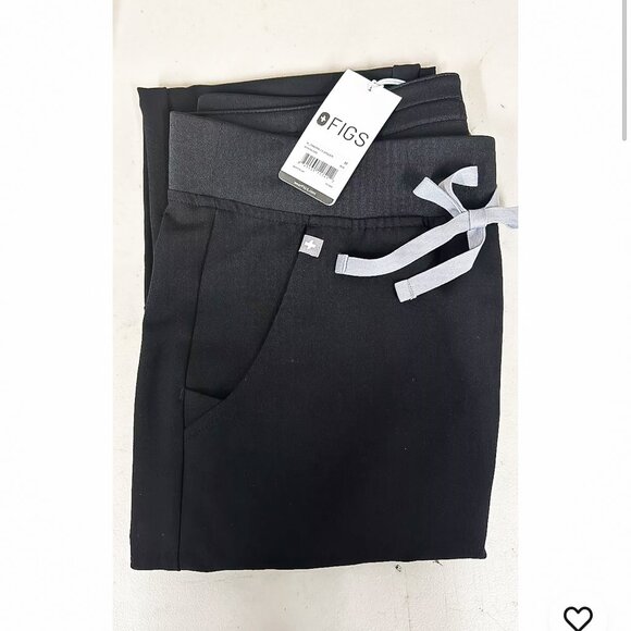 BRAND NEW WITH TAGS FIGS Women's REGULAR BLACK Zamora Jogger Scrub Pants - Picture 10 of 14